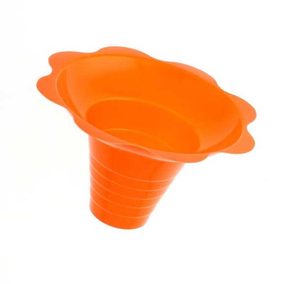 Hypothermias Medium Orange Shaved Ice Snow Cone Flower Cups -250 Count