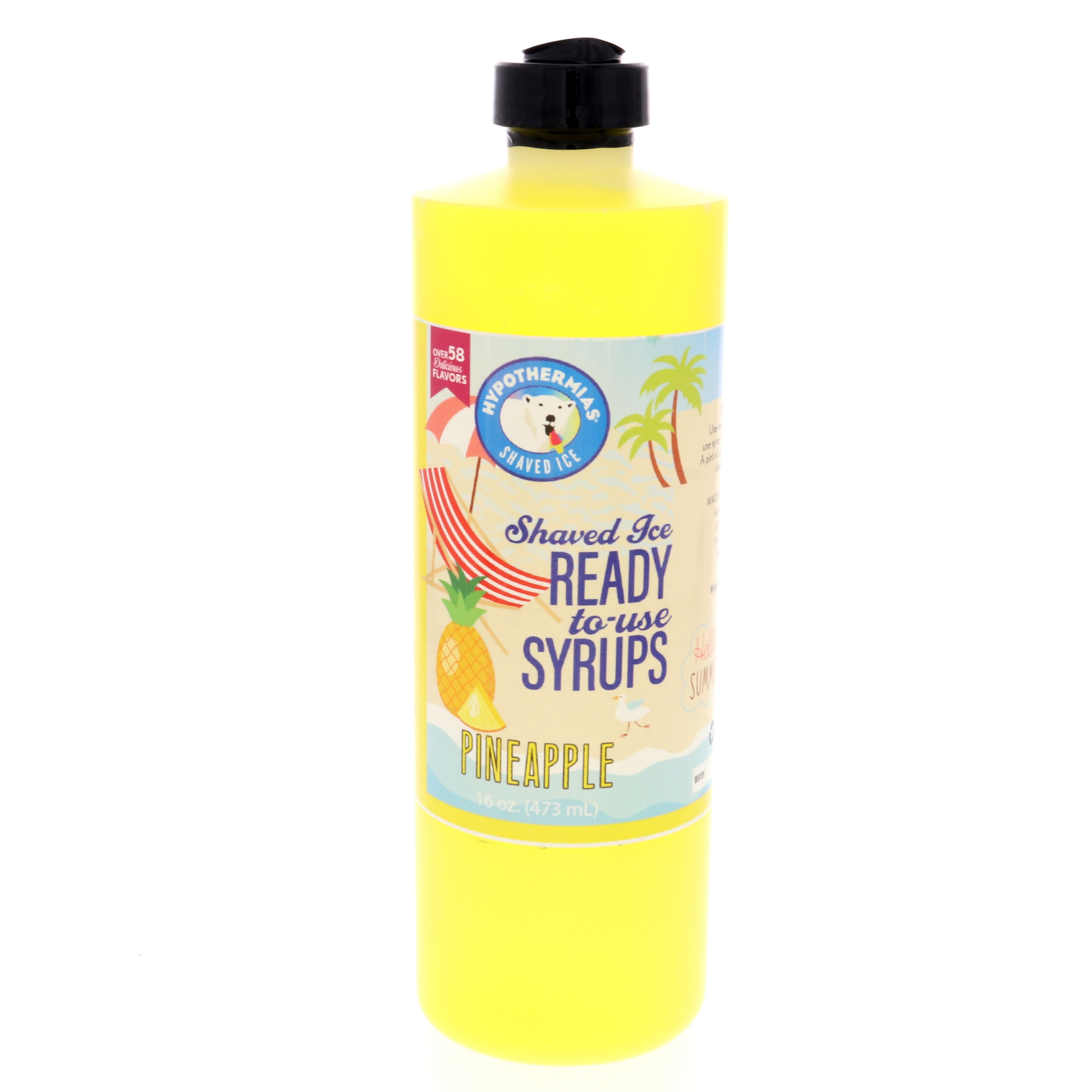 Hypothermias PINEAPPLE (16 Fl Oz) Handcrafted Hawaiian Snow Cones