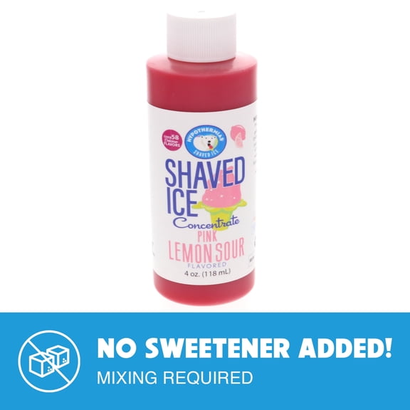 Hypothermias Pink Lemon Sour Shaved Ice and Snow Cone Flavor Concentrate 4 Fl. Ounce