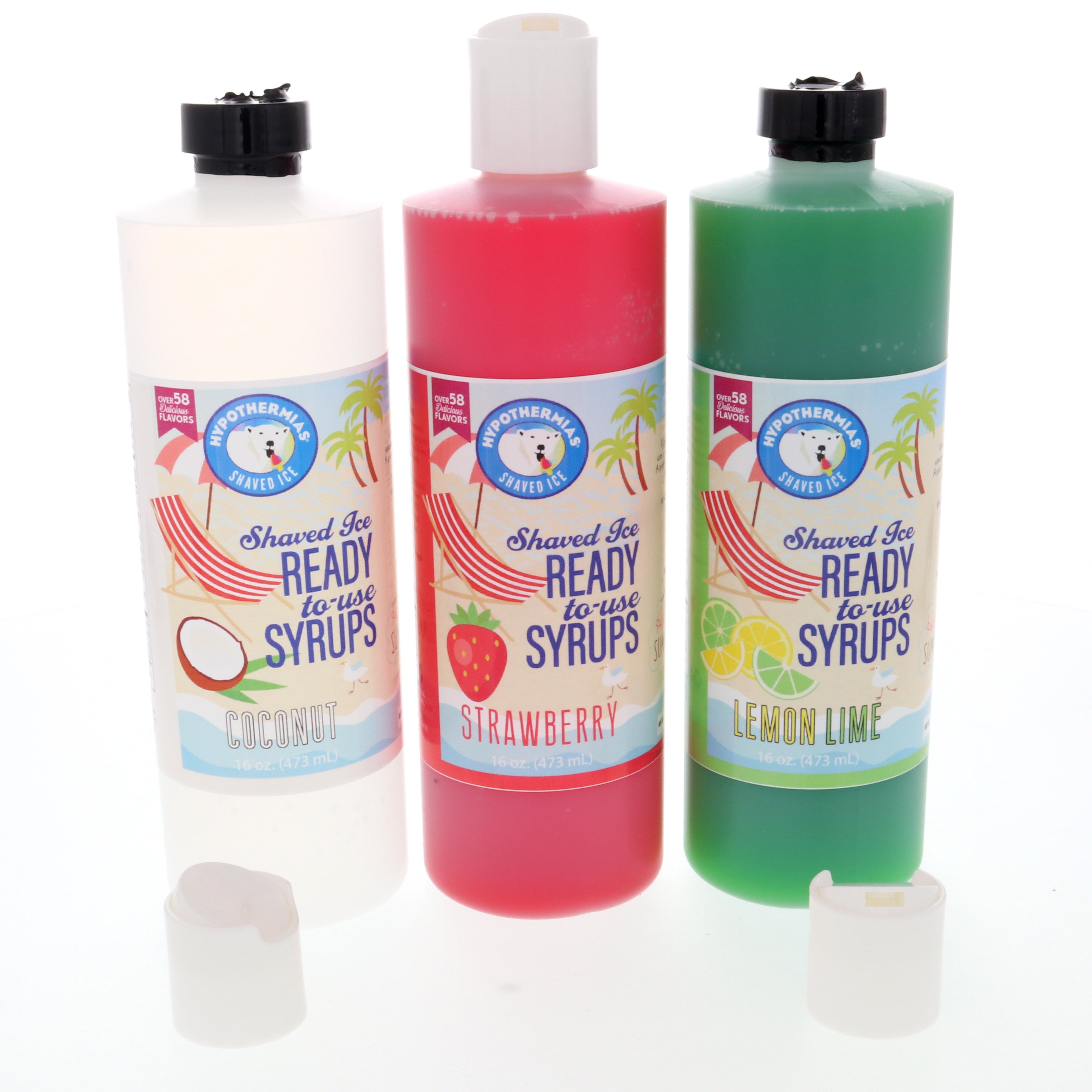 Hypothermias Shaved Ice and Snow Cone Syrup in Gift Box Variety 3