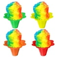 thumbnail image 1 of Hypothermias Snow Cone Flower Cups Medium Case of 1000, Variety Colors: Green, Orange, Yellow, Red, 1 of 9