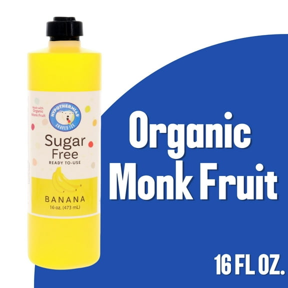 Hypothermias Sugar Free Snow Cone Syrup - Banana - 16 Fl Oz