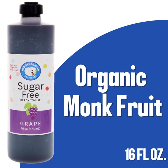 Hypothermias Sugar Free Snow Cone Syrup - Grape - 16 Fl Oz