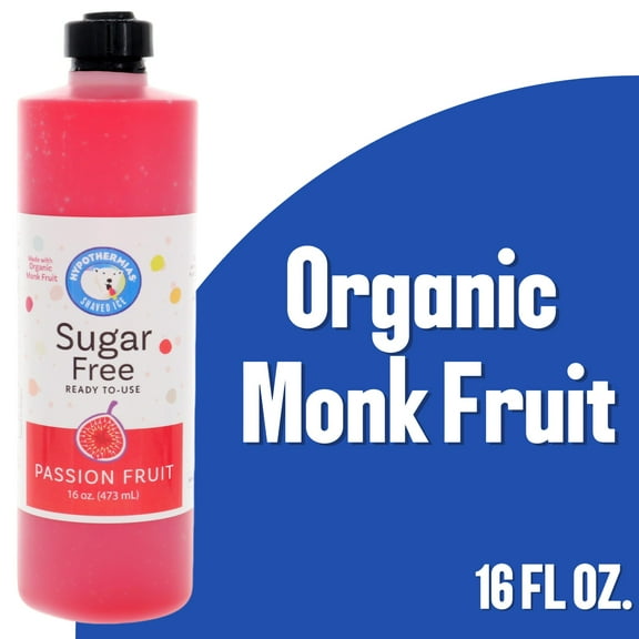 Hypothermias Sugar Free Snow Cone Syrup - Passion Fruit - 16 Fl Oz