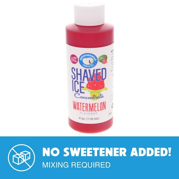 Hypothermias Watermelon Shaved Ice and Snow Cone Unsweetened Flavor Concentrate 4 Fl. Oz
