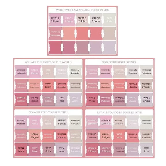 Hyrbek Bible Label Pink Clearance, . Pen Tabs 75 Tabs Boho Theme Laminated Tabs for Women and Men Tabs for Study Index Tabs Book Tabs Labels Tabs Pen Tab