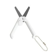 Hyrbek Mini Scissors, 1 Pack Mini Folding Scissors with Key Chain Mini Telescopic Small Foldable Scissors Portable Pocket Travel Scissors Retractable Kids Shears Sharp for Cutting Scrapbooking