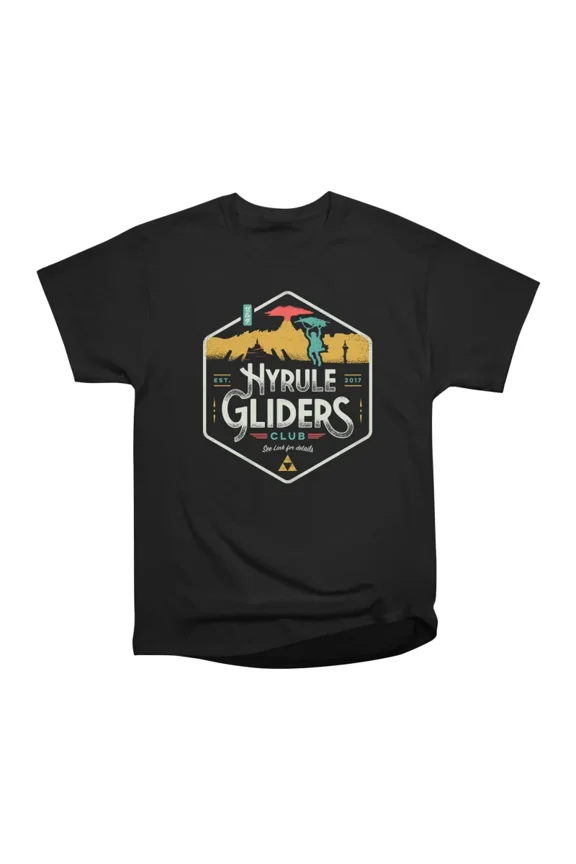 Hyrule Gliders Club T-Shirt Tee Gift For Him Merch For Her Apparel For Friend