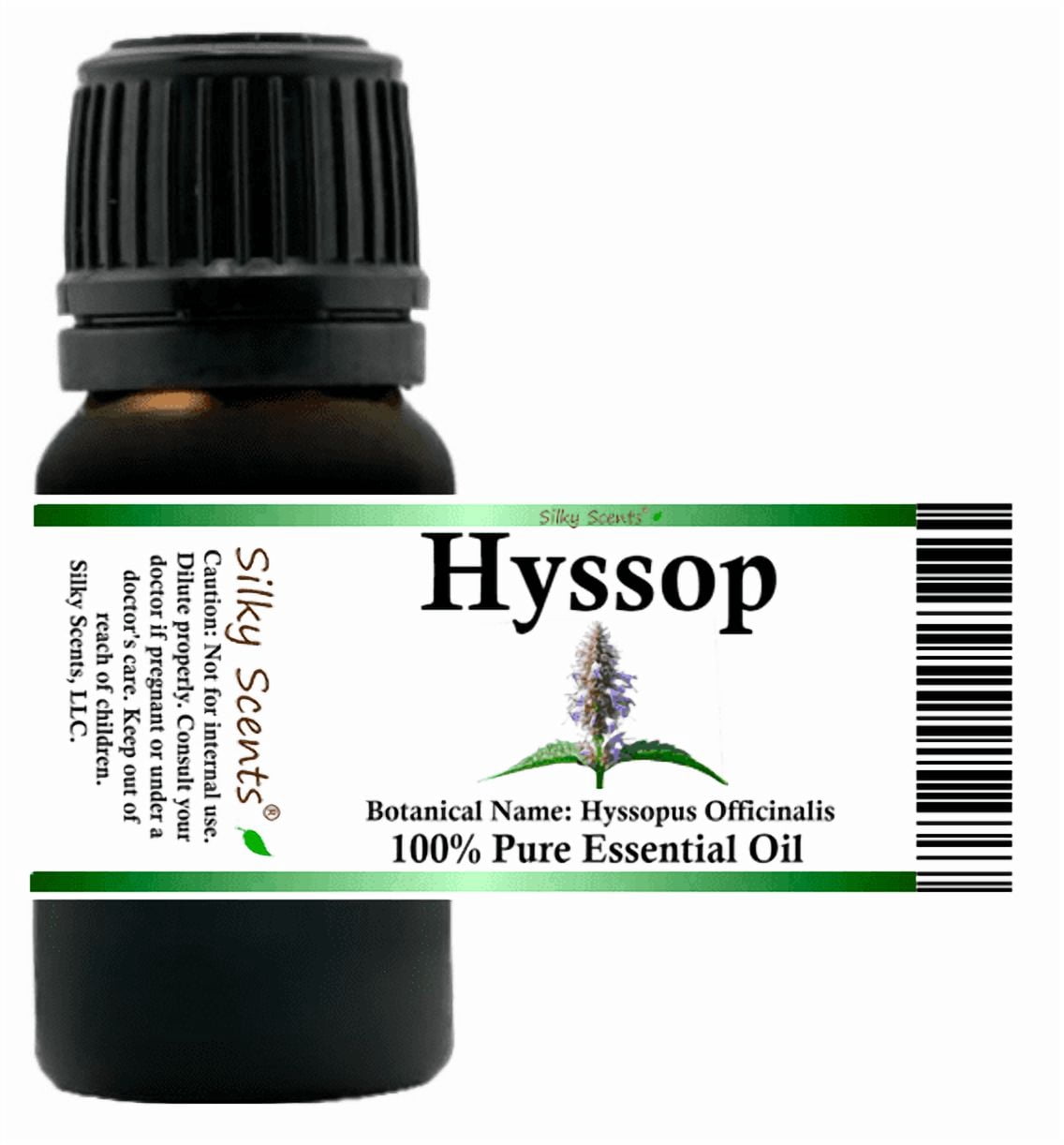 Hyssop Essential Oil 15 ml (1/2 fl oz) - 100% Pure and Natural by Silky Scents