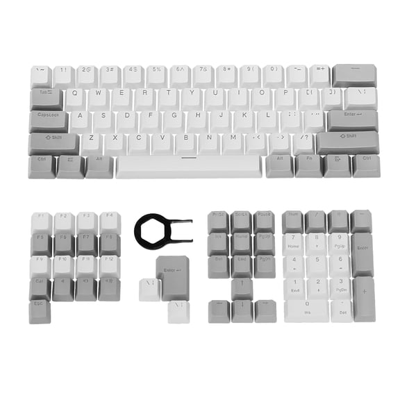 Hyssop PBT Keycaps OEM Profile Doubleshot Keycaps for US Layout 61 87 104 108 Cherry MX Switches Mechanical Keyboard