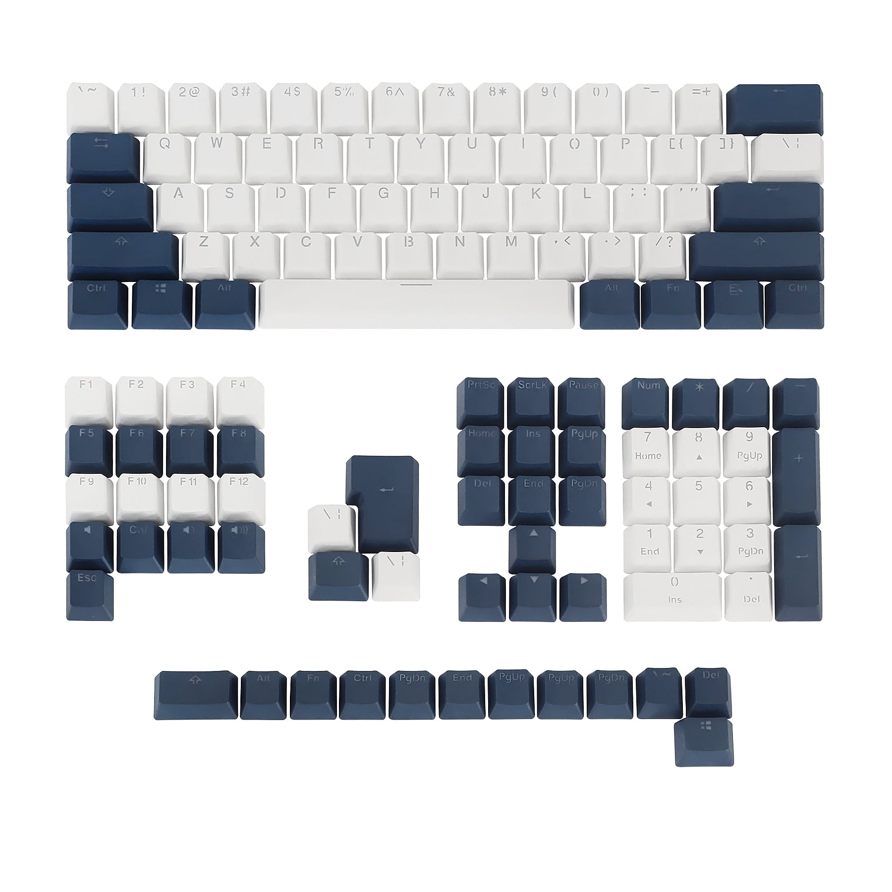 Hyssop PBT Keycaps for Gaming Keyboard Doubleshot Backlit OEM Profile Cherry MX for 61 68 84 87 104 108 MX Switches Mechanical Keyboard