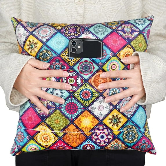 Hysterectomy Pillow, c Section Pillow Abdominal Pillow Post Surgery Recovery Gifts for Women with Pocket for Ice/Hot Packs After Hysterectomy c-Section Abdominal Surgery-Bohemia