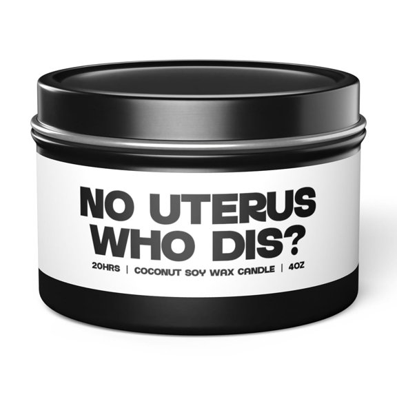 Hysterectomy Uterus Tin Candle Gifts Home Office Decor Vanilla Coffee