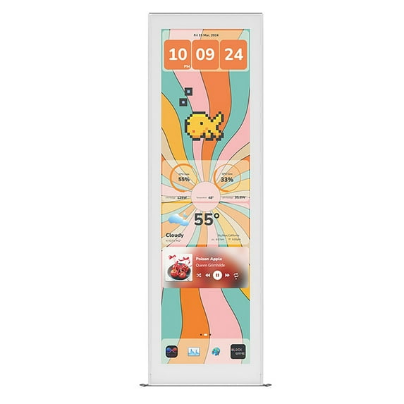 HYTE Y70 Touch Infinite Display Upgrade - 14.9" IPS Display - 682 x 2560 (2.5K) Resolution - 60Hz Refresh Rate - 10-Point Multi-Touch - Snow White