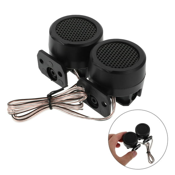 Hytrove 1 Pair Easy Install Stereo Speakers with High Frequency Audio for Car Enthusiasts in Black Color