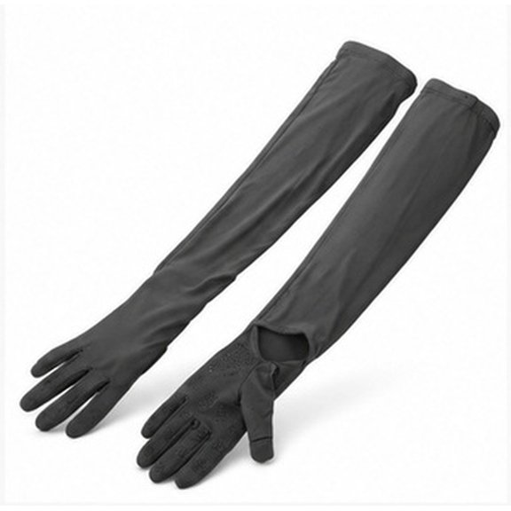 Hytrove 1 Pair Sun Protection Gloves For Women Ice Silk For Cycling And Gardening Activities