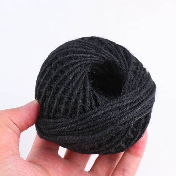 Hytrove 1 Roll Decorative Rope for Hanging Hemp Rope Jute Black for Wrapping