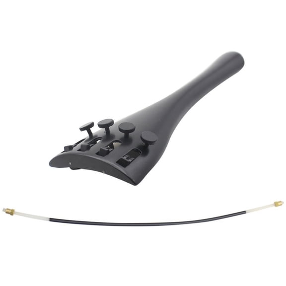 Hytrove 4-Hole Metal Cello Tailpiece Set for Professional and Enthusiast , 9.3x2.7x1.4in Accessory