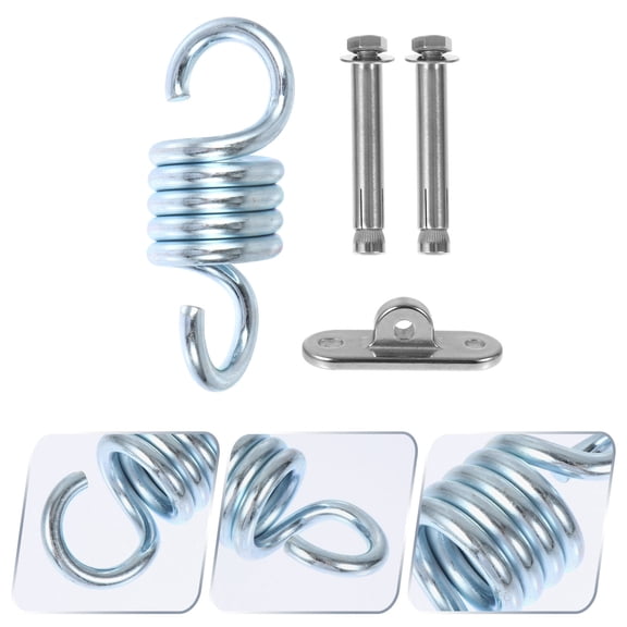 Hytrove 1 Set Hammock Hanging Kit Stainless Steel Hanging Chair Hook for Swing Outdoor Indoor 11x4x4cm