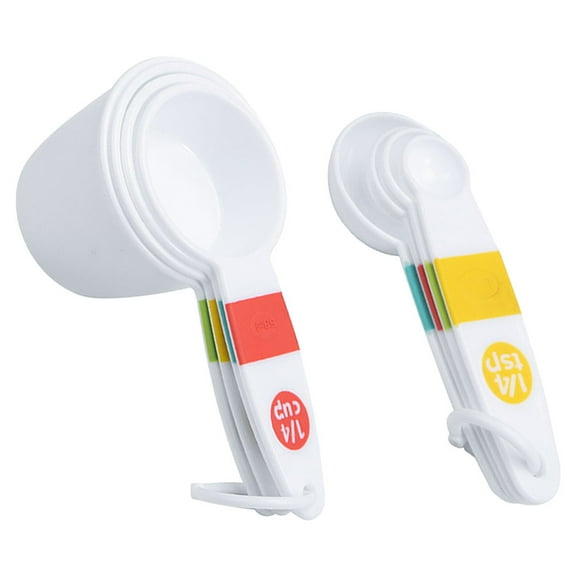 Hytrove Plastic Measuring Cups And Spoons 1 Set 6.3X3.2X3In