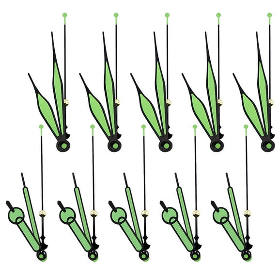 Hytrove 10 Sets Glowing Clock Hands Luminous Hand For Creative Clock Making And Friends