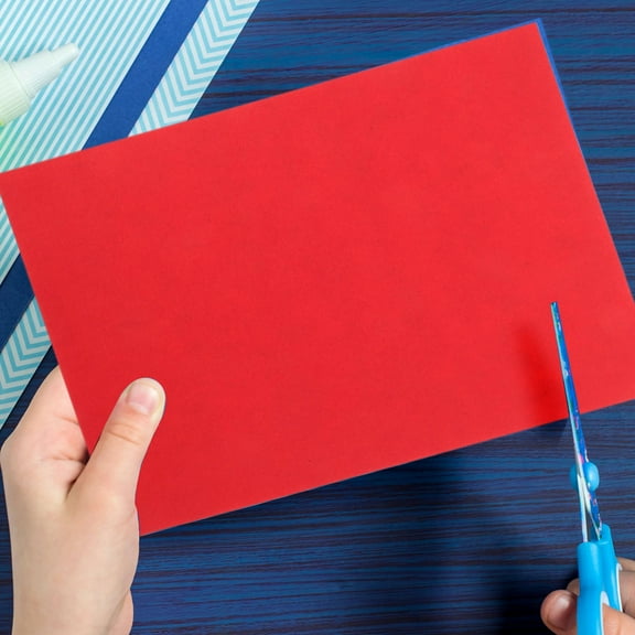 Hytrove 100 Sheets Colored Paper for Crafts Multi Colored Rectangular Shape Pulp Wood Pulp