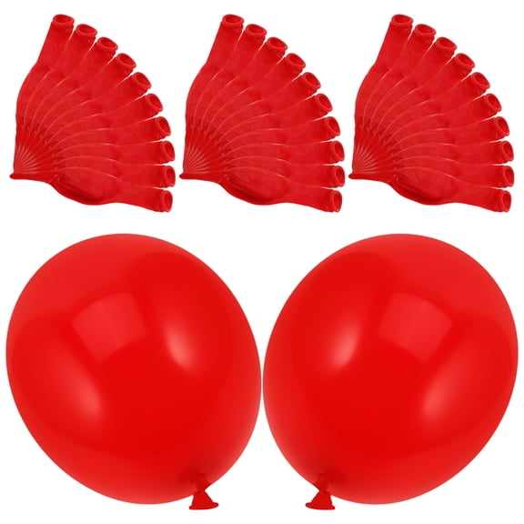 Hytrove 100Pcs Red Balloons with Tail for Valentine's Day and Celebration Decor