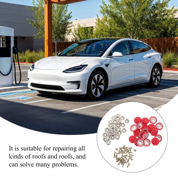 Hytrove 100Pcs Car Headliner Repair Buttons Durable Fabric Fasteners for Interior