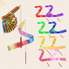 Hytrove 10Pcs Gymnastics Streamers Ribbons for Twirling Chinese and Oriental ce