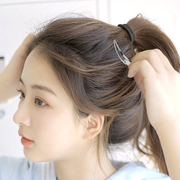 Hytrove 10Pcs Bobby Pins Plated Silver with Novel Round Tray Design for Practical Hair Styling