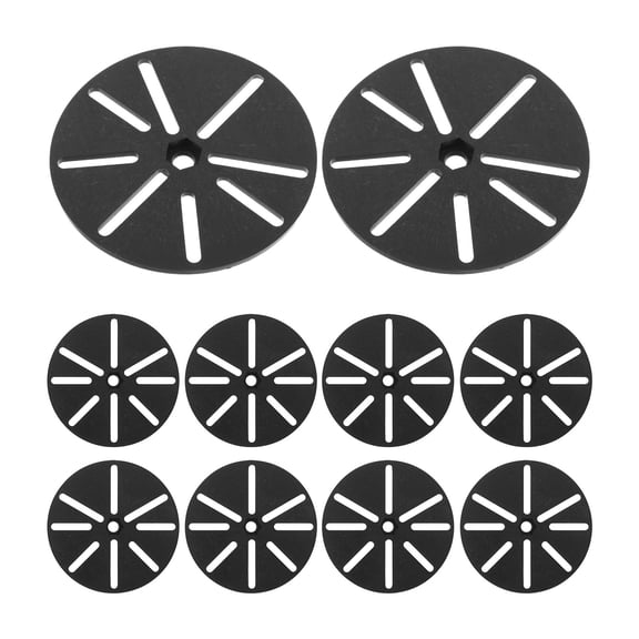 Hytrove 10-Piece Black Plastic Camera Mount Base, Sleek Quick Release Plate for Home Camera Wall Mounting Replacement Accessory