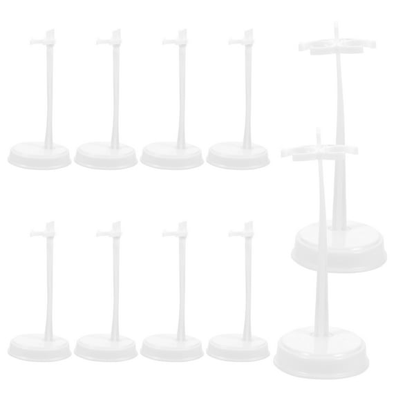 Hytrove 10Pcs Plastic Figure Toy Rack Display Stand for Figures Models ...