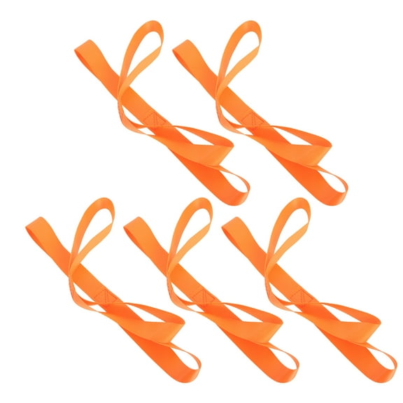 Hytrove 10Pcs UTV Tie Down Straps in Orange Polyester for Securing Vehicles and Cargo
