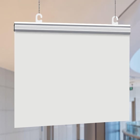 Hytrove 10- Scroll Hooks for Hanging Plastic Posters, Sleek Design for Exhibitions and Display Use
