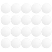 Hytrove 120-Piece Self Adhesive Round Acrylic Mirror Tiles, Plated Peel and Stick Decals for Wedding Reception Decor