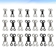 Hytrove Women Sewing Hooks and Eyes Closure Copper 120 Pcs Black