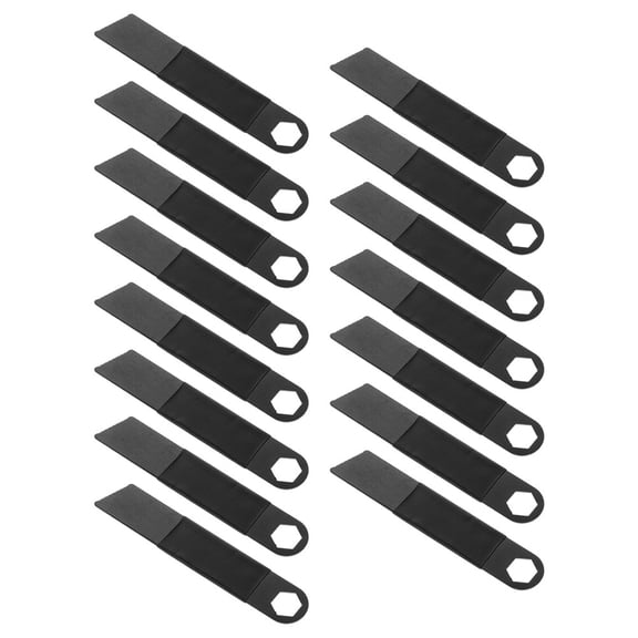 Hytrove 15Pcs Outdoor Fire Starter Scraper Black Flint Tool for Camping Emergency Survival