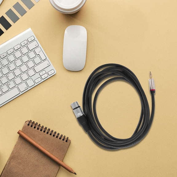 Hytrove 1Pack 3-Pin Mini XLR to XLR Audio Plug Cable for Professional and Clear Audio Transmission