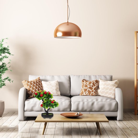 Hytrove 1Pack Faux Fruit Tree Decor Plastic Fruit Tree Bonsai for present Giving Realistic Style