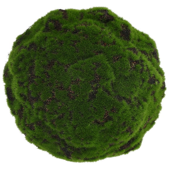 Hytrove 1Pack Moss Spheres Decorative Balls in Green and Brown for Crafting and Decorating in Half Sphere Shape