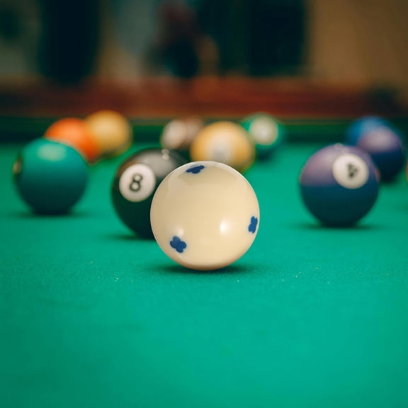 Hytrove 1Pack Resin Cue Balls for Pool Training Billiard Accessories 2.16X2.16X2.16In