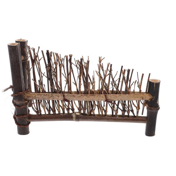 Hytrove Sashimi Background Serving Fence Coffee Bamboo 1Pcs 11.8X5.1X0.8In