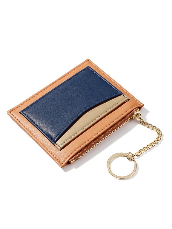 1Pcs Soft PU Wallet Orange Blocking Compact Slim Wallet for Women