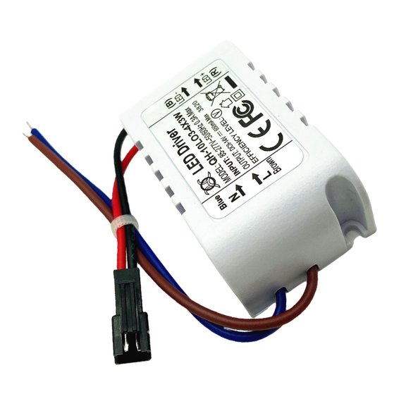 Hytrove 1Pc LED Constant Current Driver Power Supply Wide Voltage Input Flicker Free for External LED Lighting