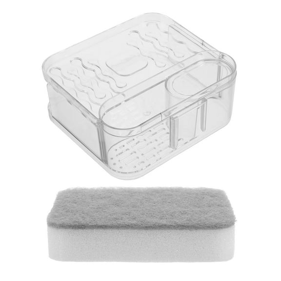 Hytrove 1Pcs Bathroom Organizer Rectangular Wall Soap Basket Dual Layer Storage