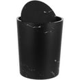 thumbnail image 1 of Hytrove 1Pcs Desktop Garbage Can Black Plastic For Home Office And Bathroom, 1 of 8