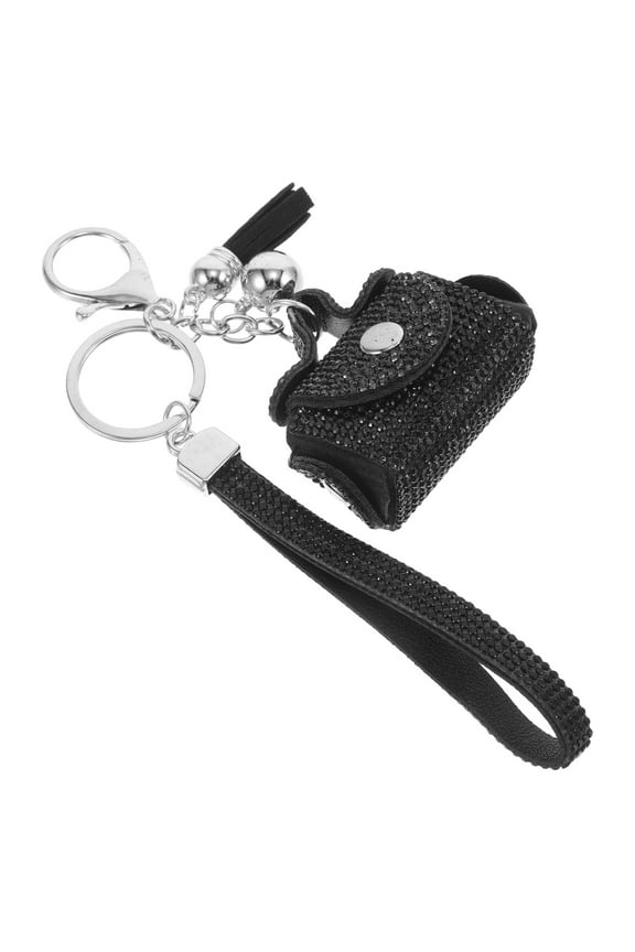 1Pcs Handbag Pendant Keychain Mini Bag Keychain Tassel Black Color Boho Flair Elegant Design