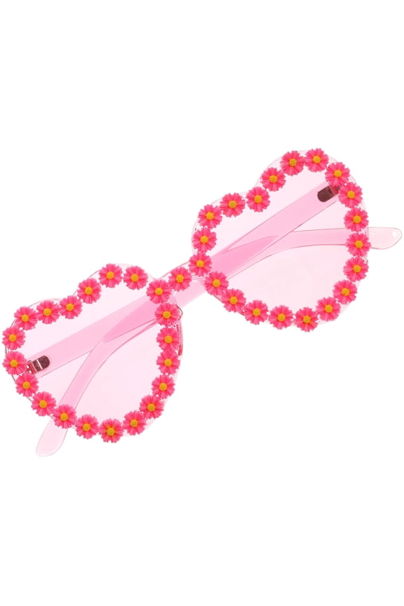 1Pcs Plastic Heart Shaped Sunglasses Women Summer Festival Accessories