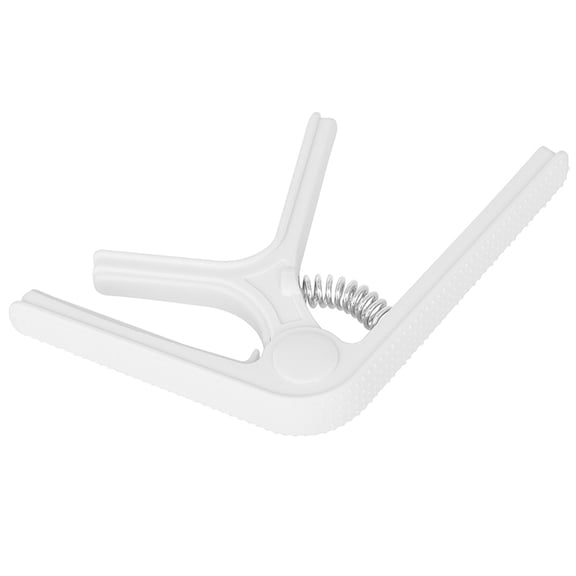 Hytrove Capo Electric Guitar Clamp Guitar Capo White Plastic 1Pack 3.7x2.9x0.5in