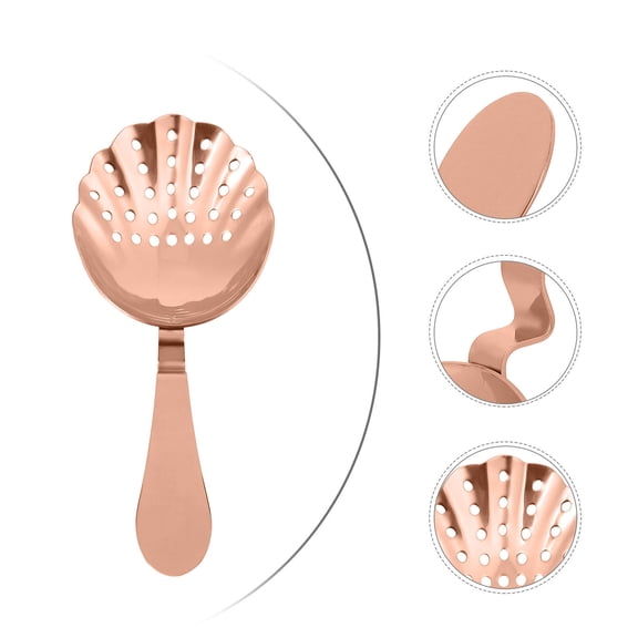 Hytrove Professional Barware Strainer Rose Plated Gold Stainless Steel for Home 1Pc